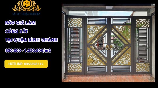 Dịch vụ Làm Cổng Sắt, Cửa Sắt, Hàng Rào Sắt Tại Nhà Bình Chánh