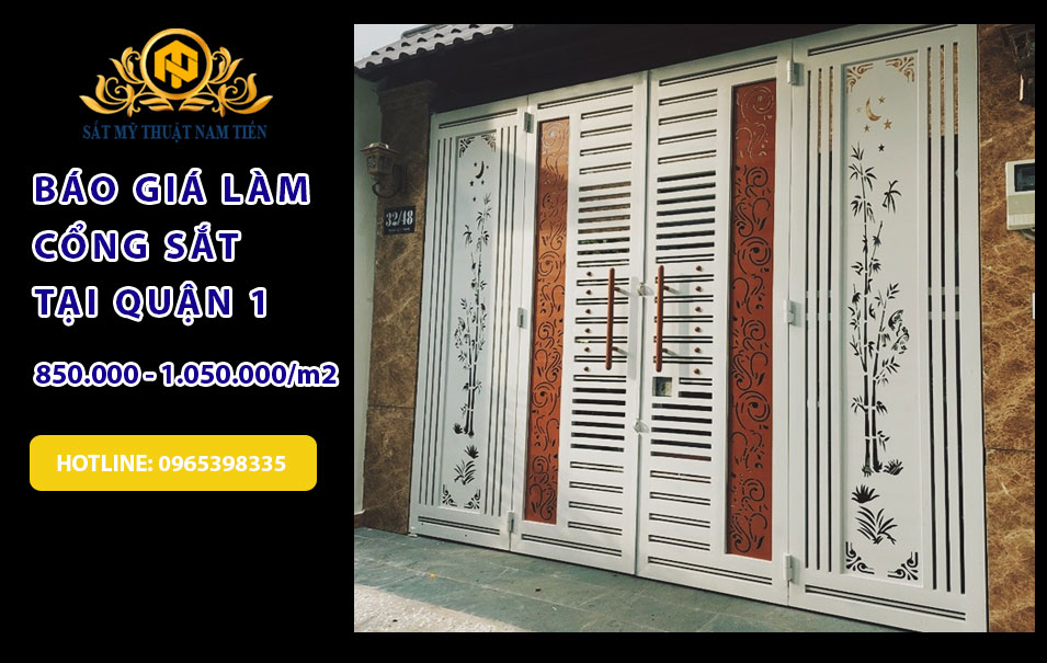 Dịch vụ Làm Cổng Sắt, Cửa Sắt, Hàng Rào Sắt Tại Nhà Quận 1 Giá Rẻ