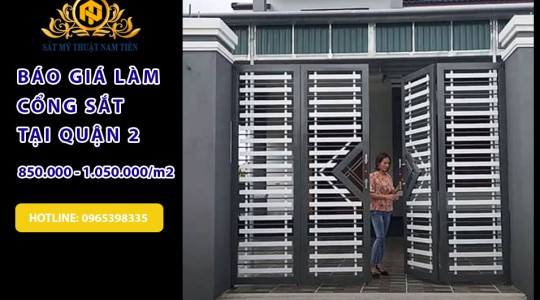 Dịch vụ Làm Cổng Sắt, Cửa Sắt, Hàng Rào Sắt Tại Nhà Quận 2 Giá rẻ