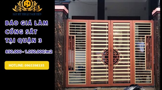 Dịch vụ Làm Cổng Sắt, Cửa Sắt, Hàng Rào Sắt Tại Nhà Quận 3 Uy tín