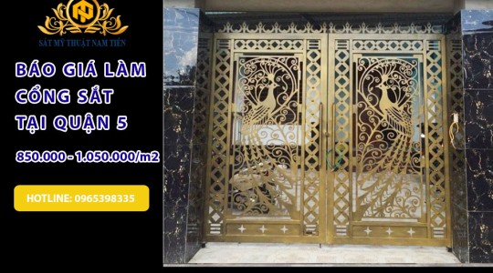 Dịch vụ Làm Cổng Sắt, Cửa Sắt, Hàng Rào Sắt Tại Nhà Quận 5 chuyên nghiệp
