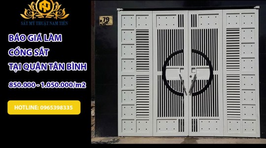 Dịch vụ Làm Cổng Sắt, Cửa Sắt, Hàng Rào Sắt Tại Nhà Quận Tân Bình