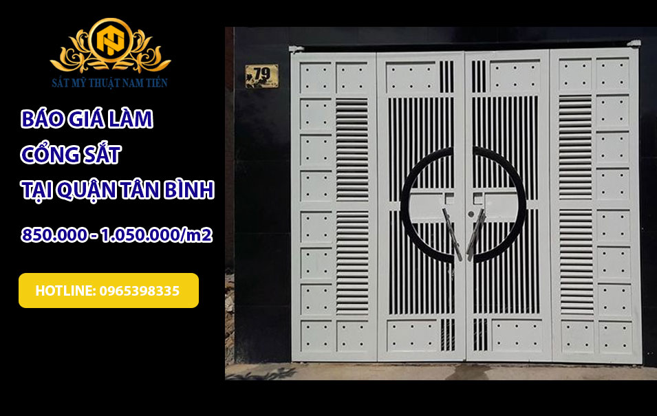 Dịch vụ Làm Cổng Sắt, Cửa Sắt, Hàng Rào Sắt Tại Nhà Quận Tân Bình