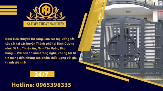 Làm Cổng sắt tại các huyện, Thành phố tại Bình Dương