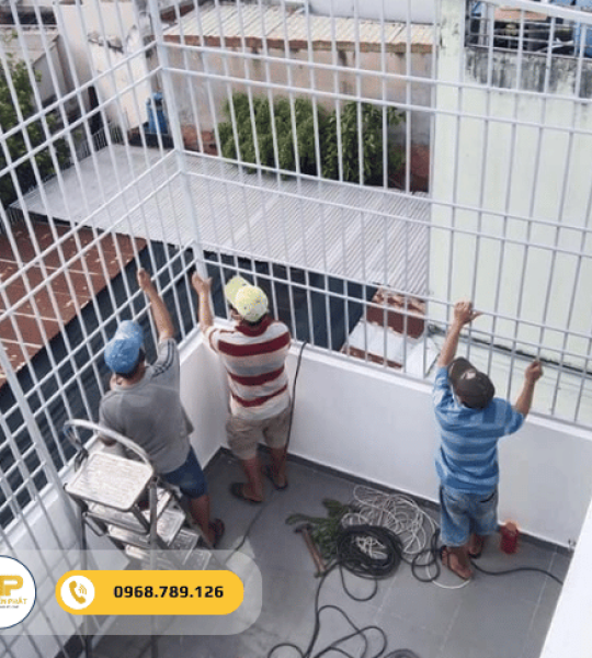 Khung sắt bảo vệ chống trộm