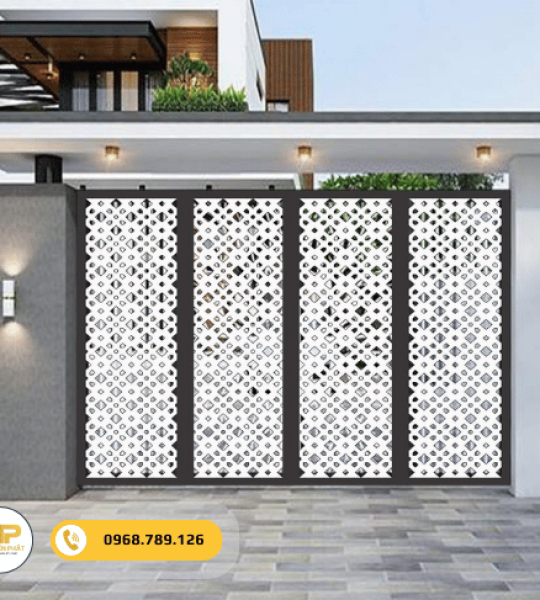 Cửa cổng sắt ngoài trời