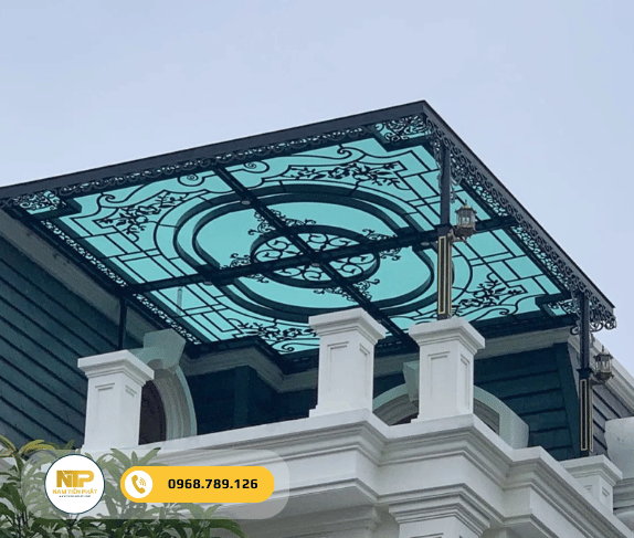 Mái che khung sắt