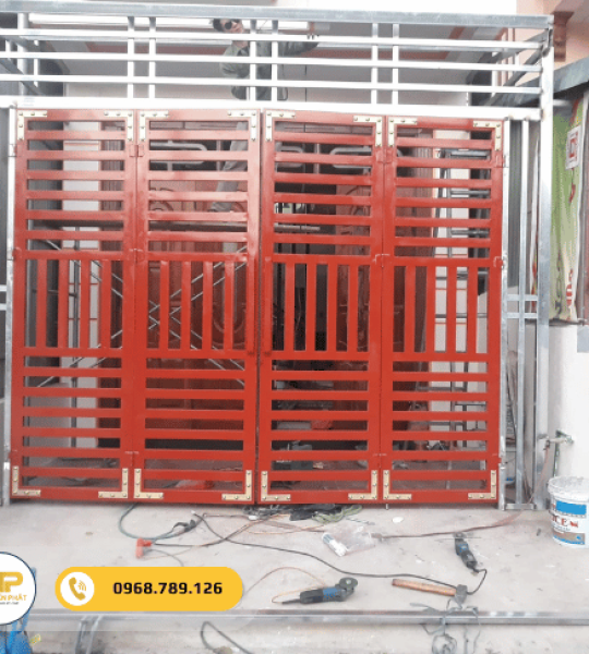 Cửa cổng sắt hộp