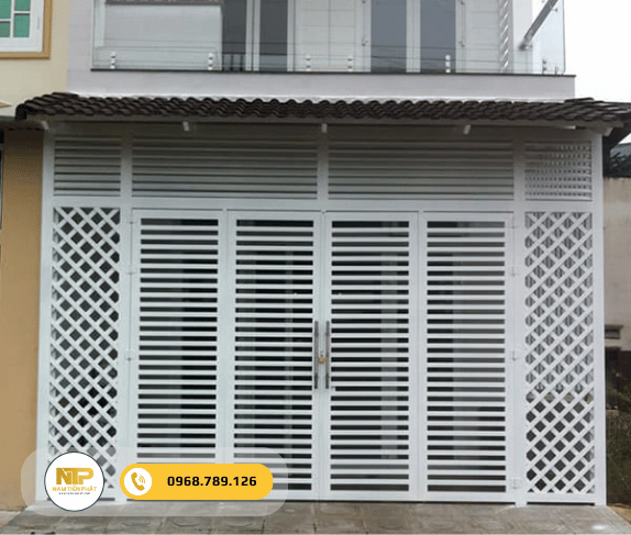 Cửa cổng sắt 2 cánh