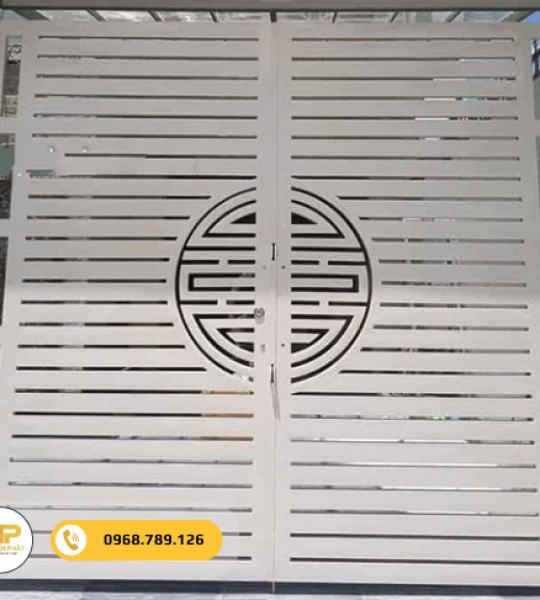 Cửa cổng sắt 2 cánh