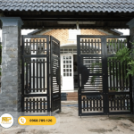 Cửa cổng sắt nhà cấp 4