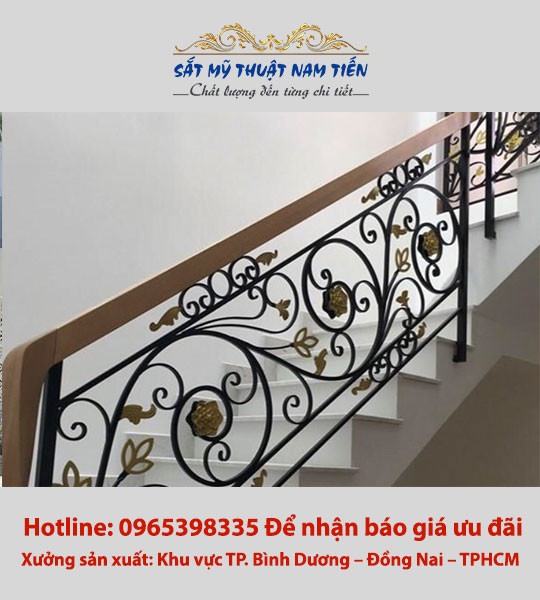 Mẫu cầu thang sắt - MCTS02