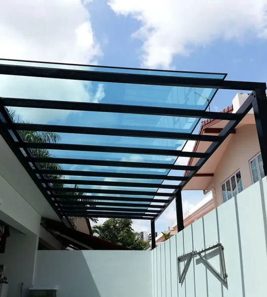 Mái che sắt ban công