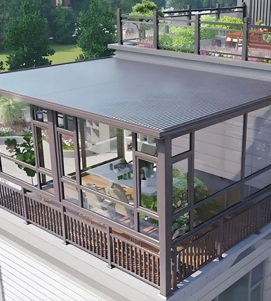 Mái che sắt sân thượng