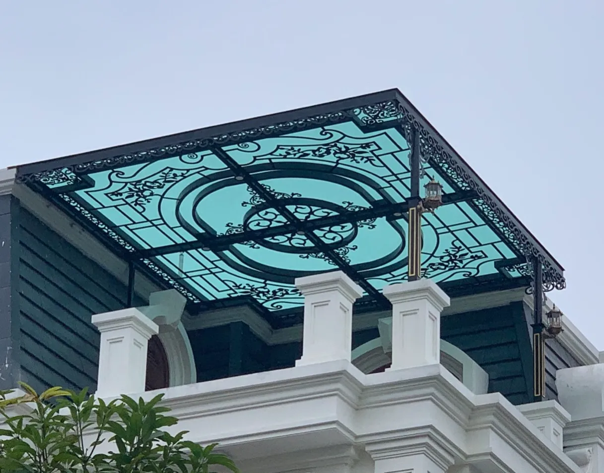 Mái che sắt mỹ thuật