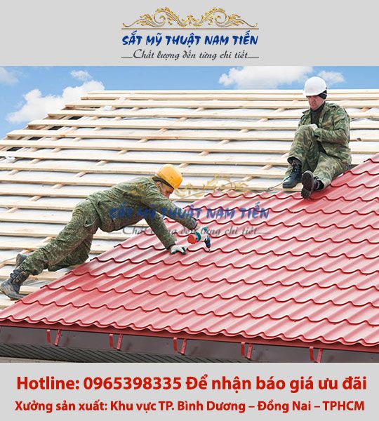 Mẫu mái tôn giả ngói - MT07