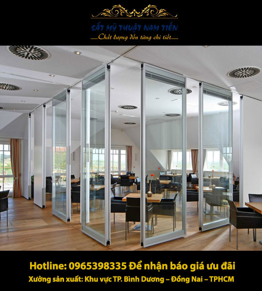 Mẫu vách ngăn kính - VNK06