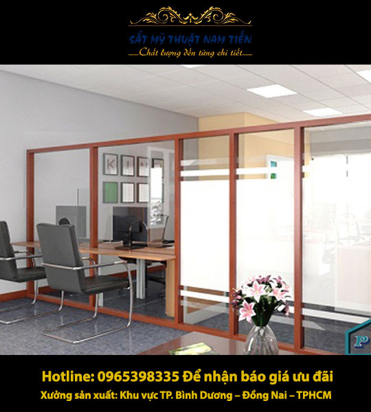 Mẫu vách ngăn kính - VNK08